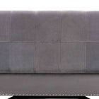 Baxton Studio Esther Modern and Contemporary Grey Velvet Fabric Upholstered and Dark Brown Finished Wood Storage Ottoman
