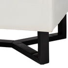 Baxton Studio Esther Modern and Contemporary Beige Velvet Fabric Upholstered and Dark Brown Finished Wood Storage Ottoman