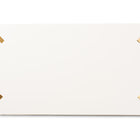Baxton Studio Kassa Contemporary Glam and Luxe Brushed Gold Metal and White Finished Wood Coffee Table