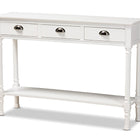 Baxton Studio Garvey French Provincial White Finished Wood 3-Drawer Entryway Console Table
