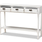 Baxton Studio Garvey French Provincial White Finished Wood 3-Drawer Entryway Console Table