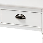 Baxton Studio Garvey French Provincial White Finished Wood 3-Drawer Entryway Console Table