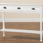 Baxton Studio Garvey French Provincial White Finished Wood 3-Drawer Entryway Console Table