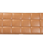 Baxton Studio Sanford Mid-Century Modern Tan Faux Leather Upholstered and Walnut Brown Finished Wood Dining Bench
