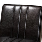 Baxton Studio Daymond Mid-Century Modern Dark Brown Faux Leather Upholstered and Walnut Brown Finished Wood Dining Chair