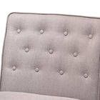 Baxton Studio Riordan Mid-Century Modern Grey Fabric Upholstered and Walnut Brown Finished Wood Dining Chair