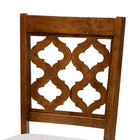 Baxton Studio Ramiro Modern and Contemporary Grey Fabric Upholstered and Walnut Brown Finished Wood 5-Piece Dining Set