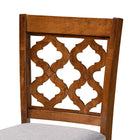 Baxton Studio Ramiro Modern and Contemporary Transitional Grey Fabric Upholstered and Walnut Brown Finished Wood 2-Piece Counter Stool Set