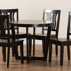Baxton Studio Elodia Modern and Contemporary Transitional Dark Brown Finished Wood 5-Piece Dining Set