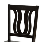 Baxton Studio Fenton Modern and Contemporary Transitional Dark Brown Finished Wood 2-Piece Dining Chair Set