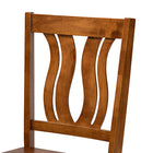 Baxton Studio Karla Modern and Contemporary Transitional Walnut Brown Finished Wood 5-Piece Dining Set