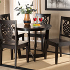 Baxton Studio Salida Modern and Contemporary Transitional Dark Brown Finished Wood 5-Piece Dining Set