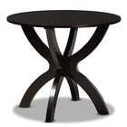 Baxton Studio Wanda Modern and Contemporary Transitional Two-Tone Dark Brown and Walnut Brown Finished Wood 5-Piece Dining Set