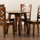 Baxton Studio Rava Modern and Contemporary Walnut Brown Finished Wood 5-Piece Dining Set
