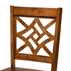 Baxton Studio Brava Modern and Contemporary Walnut Brown Finished Wood 5-Piece Dining Set