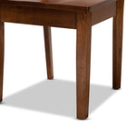 Baxton Studio Brava Modern and Contemporary Walnut Brown Finished Wood 5-Piece Dining Set