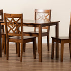 Baxton Studio Nicolette Modern and Contemporary Walnut Brown Finished Wood 5-Piece Dining Set