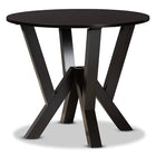 Baxton Studio Kaila Modern and Contemporary Two-Tone Dark Brown and Walnut Brown Finished Wood 5-Piece Dining Set
