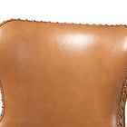 Baxton Studio Gradisca Modern and Contemporary Tan Faux Leather Upholstered and Walnut Brown Finished Wood 2-Piece Swivel Bar Stool Set