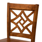Baxton Studio Nicolette Modern and Contemporary Walnut Brown Finished Wood 5-Piece Pub Set