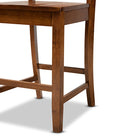 Baxton Studio Nicolette Modern and Contemporary Walnut Brown Finished Wood 5-Piece Pub Set