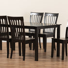 Baxton Studio Erion Modern and Contemporary Dark Brown Finished Wood 7-Piece Dining Set