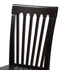 Baxton Studio Zora Modern and Contemporary Dark Brown Finished Wood 5-Piece Dining Set