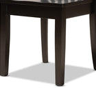 Baxton Studio Zora Modern and Contemporary Dark Brown Finished Wood 7-Piece Dining Set