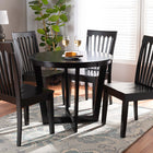 Baxton Studio Sasa Modern and Contemporary Dark Brown Finished Wood 5-Piece Dining Set