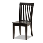 Baxton Studio Erion Modern and Contemporary Dark Brown Finished Wood 5-Piece Dining Set