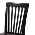 Baxton Studio Erion Modern and Contemporary Dark Brown Finished Wood 5-Piece Dining Set