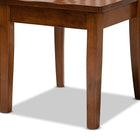 Baxton Studio Erion Modern and Contemporary Walnut Brown Finished Wood 7-Piece Dining Set