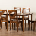 Baxton Studio Erion Modern and Contemporary Walnut Brown Finished Wood 7-Piece Dining Set