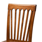 Baxton Studio Minette Modern and Contemporary Transitional Walnut Brown Finished Wood 2-Piece Dining Chair Set