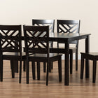 Baxton Studio Ani Modern and Contemporary Dark Brown Finished Wood 7-Piece Dining Set