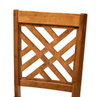 Baxton Studio Caron Modern and Contemporary Transitional Walnut Brown Finished Wood 2-Piece Dining Chair Set