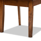 Baxton Studio Caron Modern and Contemporary Transitional Walnut Brown Finished Wood 2-Piece Dining Chair Set