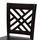 Baxton Studio Caron Modern and Contemporary Transitional Dark Brown Finished Wood 2-Piece Counter Stool Set