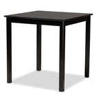 Baxton Studio Caron Modern and Contemporary Dark Brown Finished Wood 5-Piece Pub Set