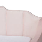 Baxton Studio Lennon Modern and Contemporary Pink Velvet Fabric Upholstered Full Size Daybed with Trundle