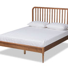 Baxton Studio Neilan Modern and Contemporary Walnut Brown Finished Wood Queen Size Platform Bed