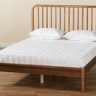 Baxton Studio Neilan Modern and Contemporary Walnut Brown Finished Wood King Size Platform Bed