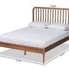 Baxton Studio Neilan Modern and Contemporary Walnut Brown Finished Wood Queen Size Platform Bed