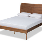 Baxton Studio Kassidy Classic and Traditional Walnut Brown Finished Wood Queen Size Platform Bed