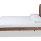Baxton Studio Kassidy Classic and Traditional Walnut Brown Finished Wood Queen Size Platform Bed