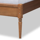 Baxton Studio Kassidy Classic and Traditional Walnut Brown Finished Wood Full Size Platform Bed