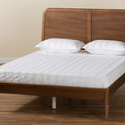 Baxton Studio Kassidy Classic and Traditional Walnut Brown Finished Wood Full Size Platform Bed