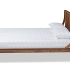 Baxton Studio Abel Classic and Traditional Transitional Walnut Brown Finished Wood Queen Size Platform Bed