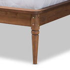 Baxton Studio Abel Classic and Traditional Transitional Walnut Brown Finished Wood Full Size Platform Bed