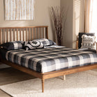 Baxton Studio Abel Classic and Traditional Transitional Walnut Brown Finished Wood Full Size Platform Bed